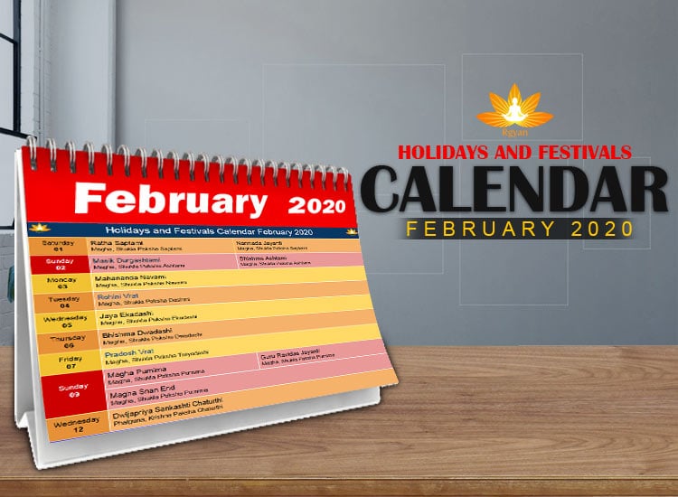 Holidays and Festival Calendar February 2020